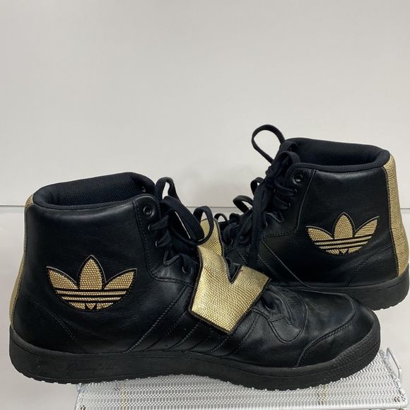 RARE ADIDAS Jeremy Scott x adidas Letters Black/Gold 14 NWOB - Picture 7 of 16